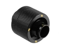 Bitspower tiesus G1/4 colio AG ant 16/10 mm jungties adapteris – matinės juodos spalvos