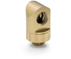Bitspower Artemis 90 Degree Fitting – rotatable, stardust auksinis