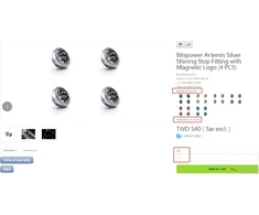Bitspower Artemis Stop Fitting G1/4 Inch, 4-Pack – Sidabrinis Glossy
