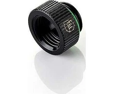 Bitspower Touchaqua Adapteris straight G1/4 inch female to G1/4 inch male – 2 pack, juodas