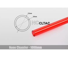 Bitspower Crystal Link vamzdelis 12/10 mm, ilgis 1000 mm – raudonas