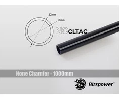 Bitspower Crystal Link vamzdelis 12/10 mm, ilgis 1000 mm – juodas