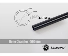 Bitspower Crystal Link Tube 12/10mm, Länge 500mm – juodas