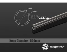 Bitspower Crystal Link Tube 12/10mm, Länge 500mm – transparent