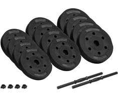 Bituminiai reguliuojamo svorio hanteliai 2x10kg REBEL ACTIVE