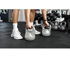 REBEL ACTIVE Kettlebell bituminous pilka 12 kg
