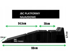 Bituxx Najazdy samochodowe rampy plastikowe 3t (komplet 2vnt..)