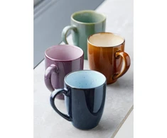 Bitz Rinkinys kubków 300ml 4vnt. Wood/Ocean Stoneware 28084