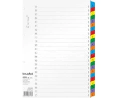 Biurfol Kartoniniai skirtukai Biurfol A4 formato A-Z abėcėlės tvarka