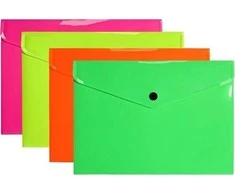 Biurfol Aplanko vokas A5 PP neoninis (10vnt)