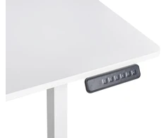 Beliani Elektriškai reguliuojamas stalas TAVARES, baltas, 120 cm x 60 cm