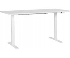 Beliani Biurko regulowane elektrycznie DESTINES Baltas 180 cm 80 cm