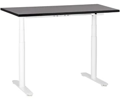 Beliani Elektra reguliuojamas rašomasis stalas DESTINAS Juodas/ balta 120 cm 72 cm