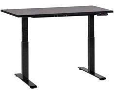 Beliani Biurko regulowane elektrycznie DESTINES Juodas 120 cm 72 cm