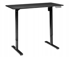 Beliani Elektriškai reguliuojamas stalas TAVARES, juodas, 120 cm x 60 cm