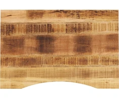 Rašomojo stalo stalviršis su linkiu, 100x60x2,5cm, mango