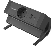 Fellowes biurko maitinimo modulis 1x lizdas, USB-A, USB-C