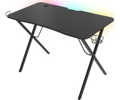 Žaidimų stalas Genesis Holm 200 RGB Gaming Desk, su pašvietimu
