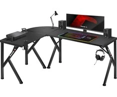 Kampinis žaidimų stalas Huzaro Hero 6.3, Juodos spalvos