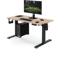 Stalinis Jan Nowak Elektrinis reguliuojamo aukščio ergonominis antracito/sonomos ąžuolo, 1200x600 mm: ARIA (5907367517507)