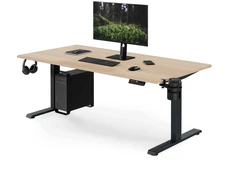 Stalo Jan Nowak Elektrinis su aukščio reguliavimu ergonomiškas antracito / ąžuolo sonoma, 1600x800 mm: ARIA (5907367517521)