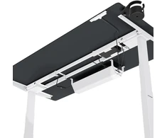 Stalomas Jan Nowak Elektrinis su aukščio reguliavimu ergonomiškas baltai antracitinis, 1600x800 mm: Aria (5907367517378)