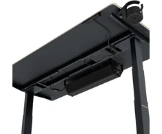 Ergonominis elektrinis reguliuojamo aukščio rašomasis stalas, antracito/ąžuolo sonoma spalvos, 1400x700 mm: ARIA (5907367517514) Jan Nowak