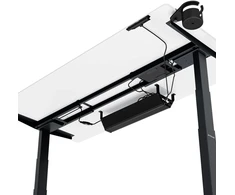 Stalviršis Jan Nowak Elektrinis reguliuojamo aukščio ergonomiškas antracito-baltas, 1600x800 mm: ARIA (5907367517460)