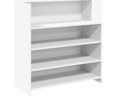 Registratūros stalas, baltas, 100x50x103,5 cm, inžinerinė mediena