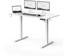 Rašomasis stalas SENSE7 NOJO LIGHT, baltas, 120 × 60 cm