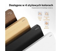 Rašomasis stalas SENSE7 NOJO LIGHT, baltos spalvos, 140×70 cm