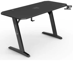 SENSE7 Nomad klasikinis rašomasis stalas, juodas, 140 cm x 60 cm, klasikinis