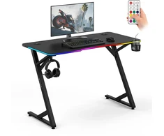 Biurko SENSE7 VOLT RGB juoda 120x60