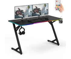 Biurko SENSE7 VOLT RGB juoda 140x70