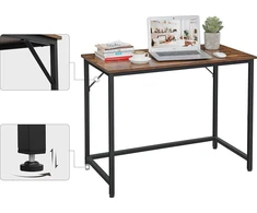 Biurko Songmics Biurko industrialne 100 cm do gabinetu