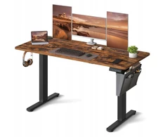 Songmics Reguliuojamo aukščio elektrinis stalas 60 x 140 x (72-120) cm