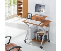 Techly ICA-TB 218 kompiuterio stalas Sidabras, Medis