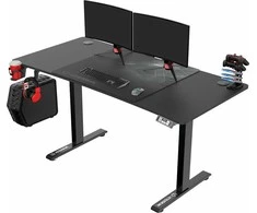 Ultradesk V2 lygis Juodas 140 cmx68 cm