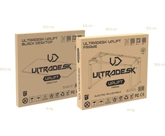 ULTRADESK UPLIFT Biurko 160X75 cm, 72-118 cm, juoda-juoda