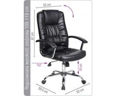 Biuro kėdė Office Products Cyprus Juoda
