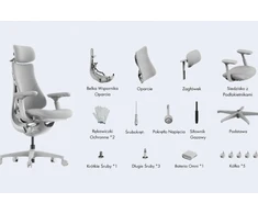 Biuro kėdė LiberNovo Omni Dynamic Szare