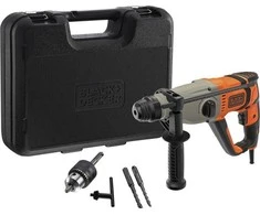 Black &amp; Decker Juodas &amp; Decker Perforatoriai Juodas &amp; Decker BEHS02K-QS; 2,2 J; 800 W; SDS-plus