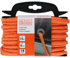 Black &amp; Decker Juodas &amp; Decker Tvirtinimo virvė 0,80 cm su rite 15 metrų Juodas+DECKER
