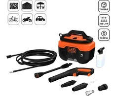 Black &amp; Decker Juodas &amp; Decker Aukšto slėgio plovimo įrenginys Juodas &amp; Decker BEPW1300H-QS; 1300 W