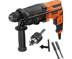 Black &amp; Decker Perforatorius SDS+ smūginis gręžtuvas, 650 W, 1,4 J smūginis, 3 veikimo režimai, nešiojimo dėklas