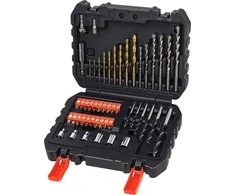 Grąžtas Black &amp; Decker Juodas+DECKER Rinkinys grąžtų ir sukimo antgalių 50szt.