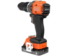Black &amp; Decker Juodas &amp; Decker BLD783E1K 18V akumuliatorinis grąžtas-suksuklis su baterija ir dėklu | Juodas &amp; DECKER