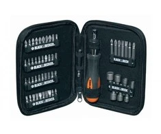 Black &amp; Decker Juodas+DECKER Rinkinys AKCESORIÓW 56elem.
