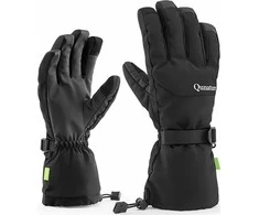 Qunature Ski Gloves – Finger Style juodos spalvos M