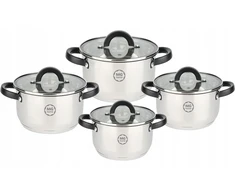 Black Juodas Juodas INOX 8 ELEMENTÓW RONDEL